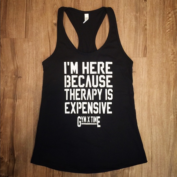 ♠️NEW♠️ "THERAPY" Tank by "GYMXTIME" - Picture 2 of 4